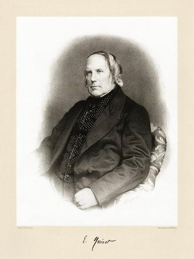 Edgar Quinet, 1865-66 von Pierre Petit